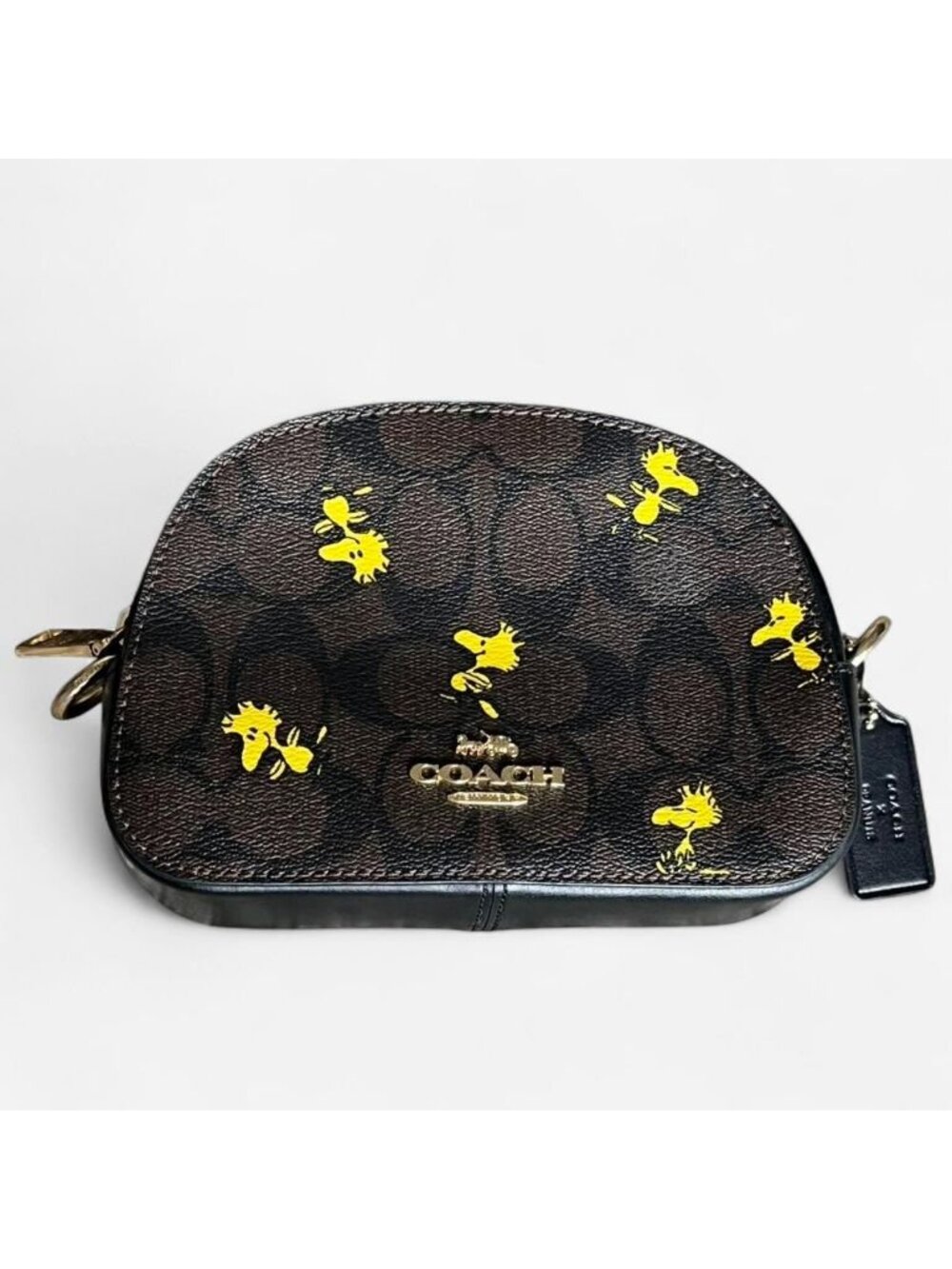 Coach X Peanuts Snoopy Brown Mini Serena Crossbody Collectible Limited Edition